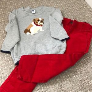 Adorable Janie & Jack 3T sweater cursory outfit